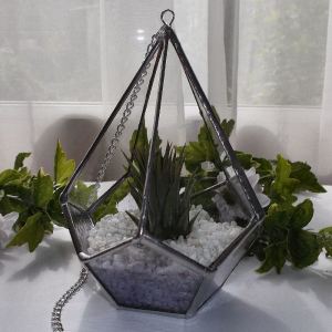 My new lilac stained glass Air Plant holder